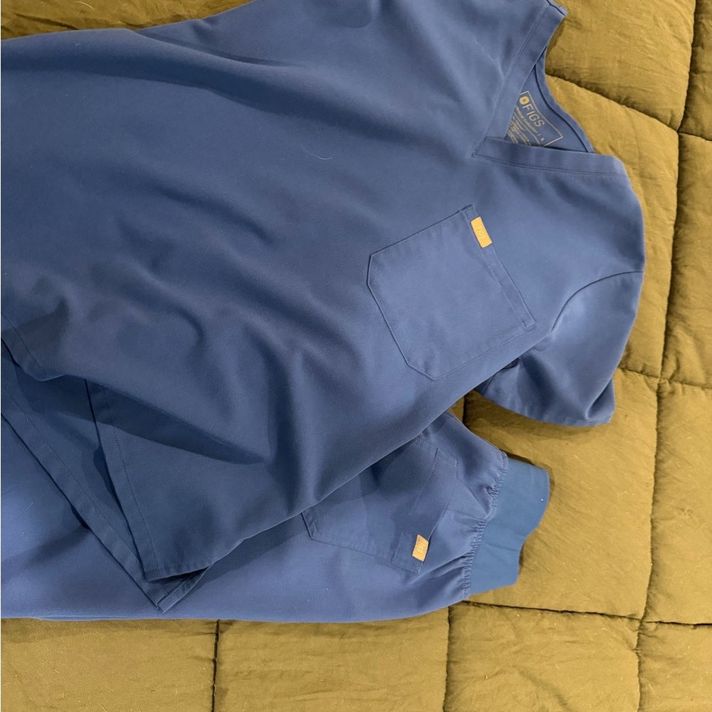 Figs Winning Blue Scrub Set